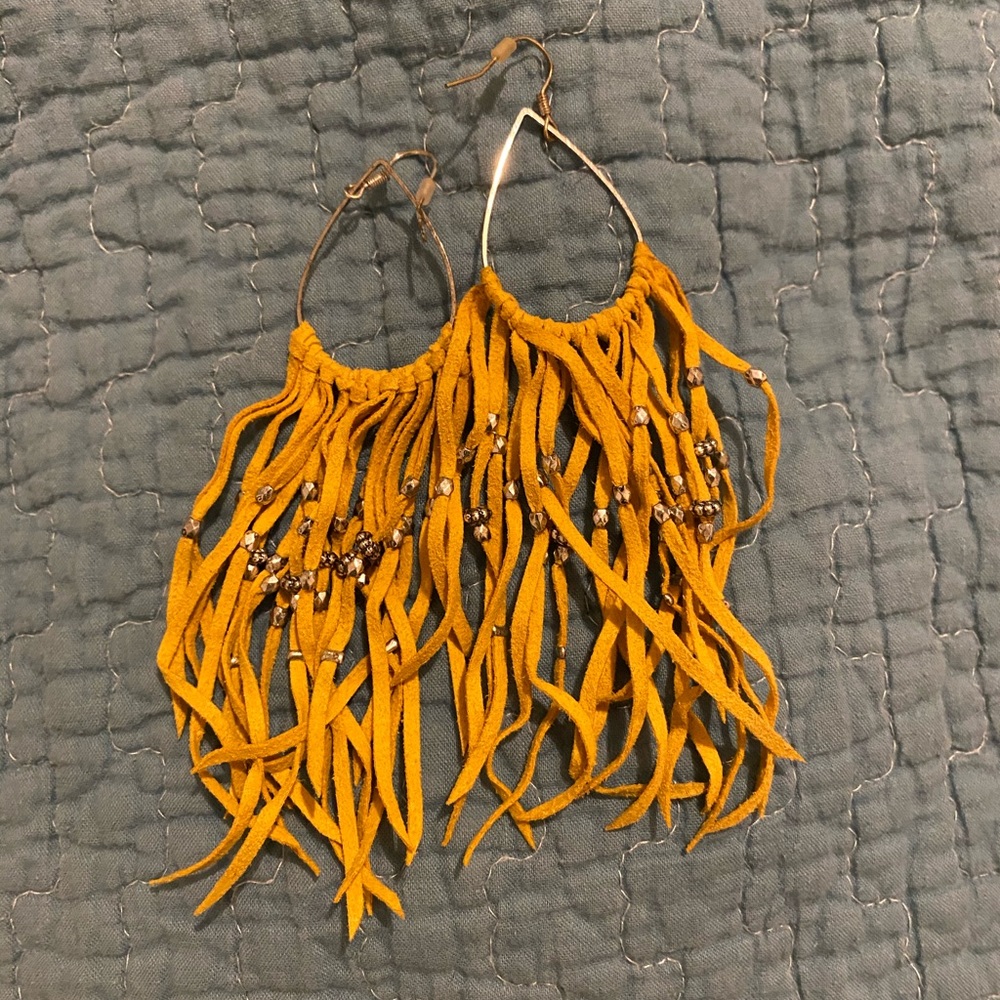 Fringe earrings set